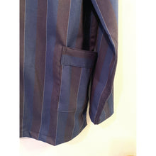 Load image into Gallery viewer, Navy and Black Striped Shirt with Pockets