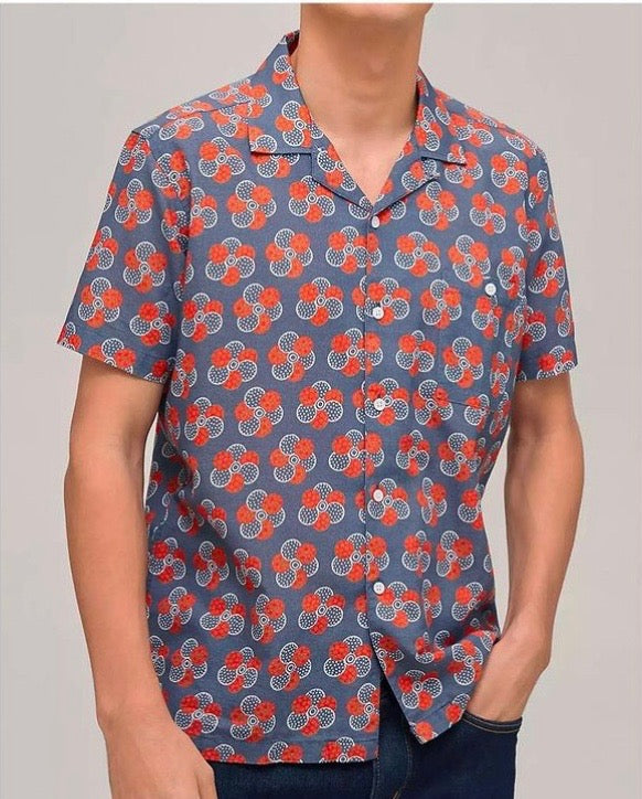 Selleck Short Sleeve Shirt (Patch Floral)