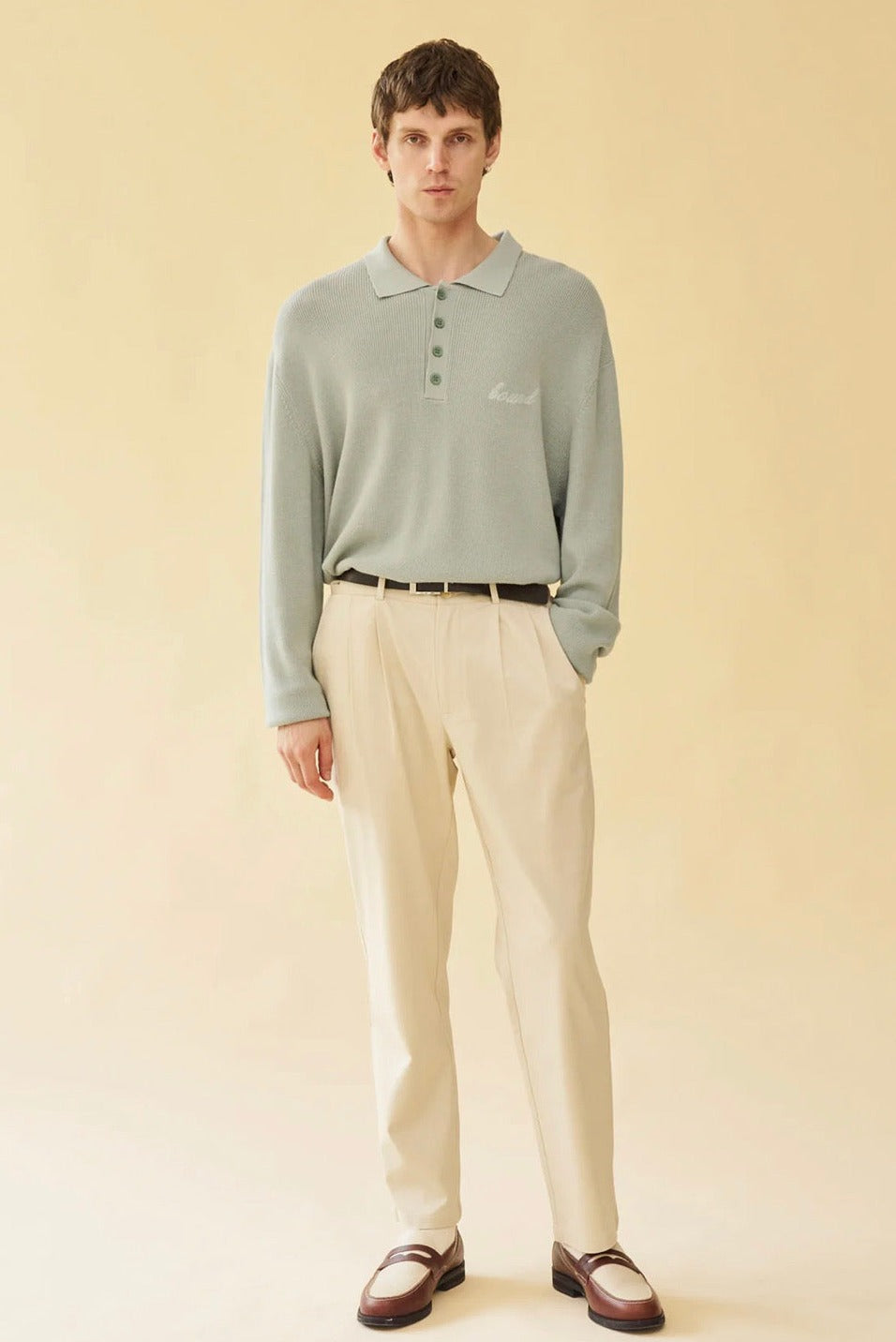 ENNIO LS KNIT POLO - JADE