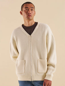 Ecru Heavy Knitted Cardigan