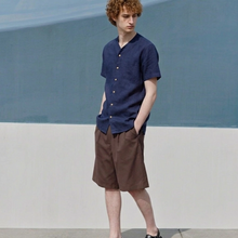 Load image into Gallery viewer, Far Afield Harvey Short Sleeve Shirt – 100% Premium Linen Cuban Collar Shirt