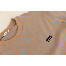 Load image into Gallery viewer, Tan Fine Stripe Tee