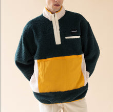 Load image into Gallery viewer, Amazon Retro Panel Half Zip Fleece Pullover