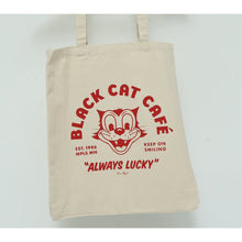 Load image into Gallery viewer, Black Cat Cafe Totebag