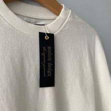 Load image into Gallery viewer, Crewneck Long Sleeved White T-shirt