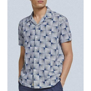 Selleck Short Sleeve Linen Shirt (Sun Rays)