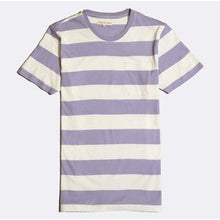 Load image into Gallery viewer, Stonewash Blue Bold Stripe T-Shirt