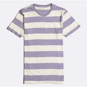 Stonewash Blue Bold Stripe T-Shirt