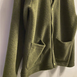 Moss Green Wool Cardigan