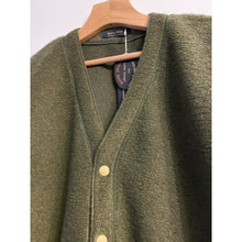 Load image into Gallery viewer, Moss Green Wool Cardigan