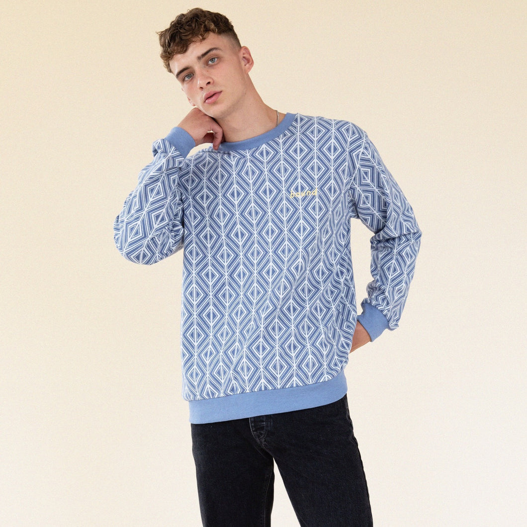 jacquard knit pullover